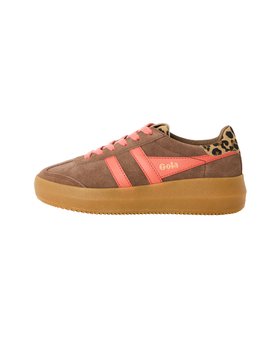 Gola x OB Exclusive Athena Brown & Coral Trainers