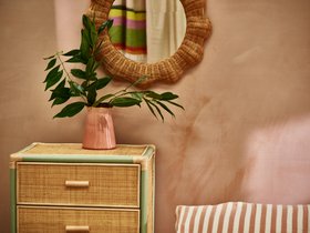 Vero Sage Green Rattan Chest Of Drawers £495