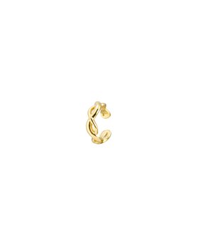 Anita Ridged Gold Plated Ear Cuff
