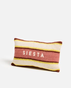 Siesta Crochet Striped Cushion Cover 30x50 cm