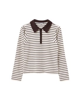 Pointelle Collared Top £42