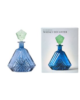 Jewel Blue Glass Decanter