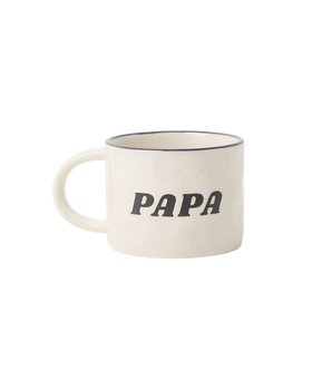Charcoal Speckled Papa Ceramic Mug