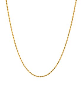 Cora Gold Tone Waterproof Fine Twist Chain Necklace