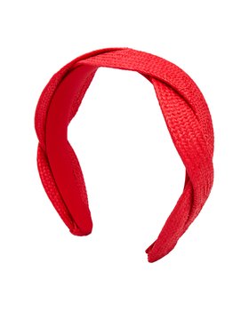 Esmerelda Red Woven Plaited Headband