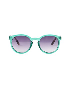 Green Preppy Wavy Arm Sunglasses