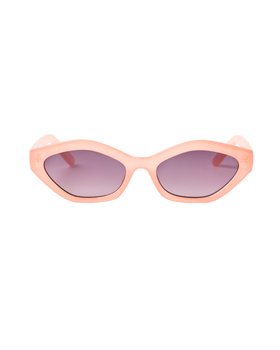 Milky Peach Mini Angled Sunglasses