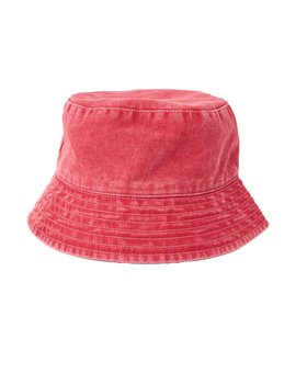 Washed Red Bucket Hat
