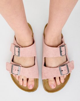 Birkenstock Arizona Pink Suede Sandals