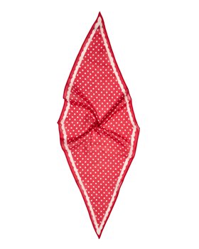 Red & Cream Dotty Neckerchief Scarf
