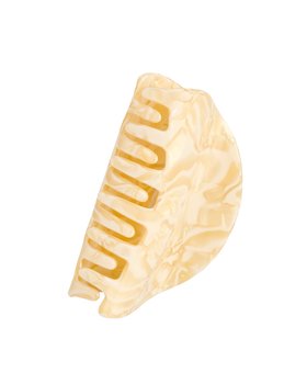 Azalea Cream Resin Claw Clip