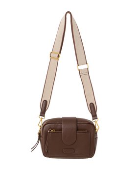 Charlee Chocolate Brown Crossbody Bag