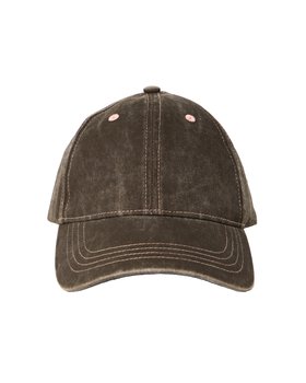 Brown & Pink Stitching Bow Cap Hat