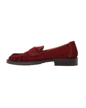 Esska Katherine Rust Suede Loafers
