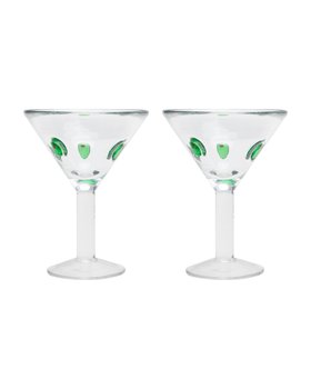 Olive Martini Glasses Set of Two