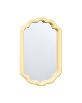 Butter Yellow Lacquer Wall Mirror