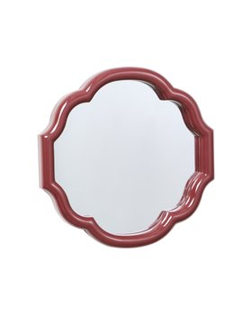 Burgundy Lacquer Wall Mirror
