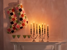 Velvet Patchwork Christmas Stocking