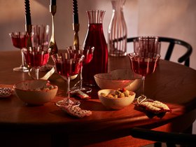 Vita Stripe Cocktail Saucers Set Of Two