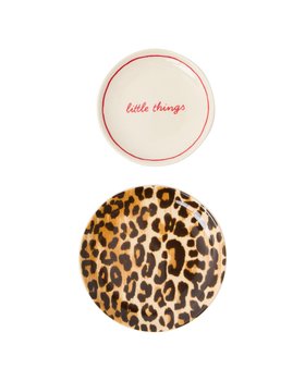 Leopard Trinket Dish Set of Two
