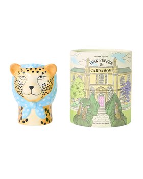 Pink Pepper & Cardamom Cheetah Scented Candle