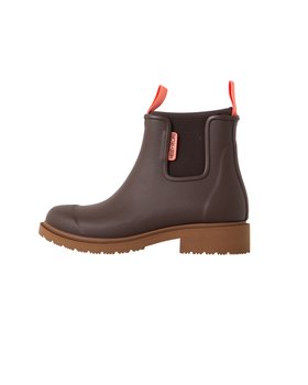 Merry People Mocha Brown Bobbi Ankle Wellington Boots