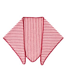 Brown Stripe Medium Triangle with Pink Edge