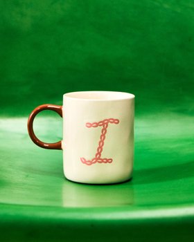 Perry Alphabet Initial Ceramic Mugs