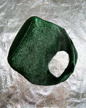Luci Green Beaded Clutch Bag