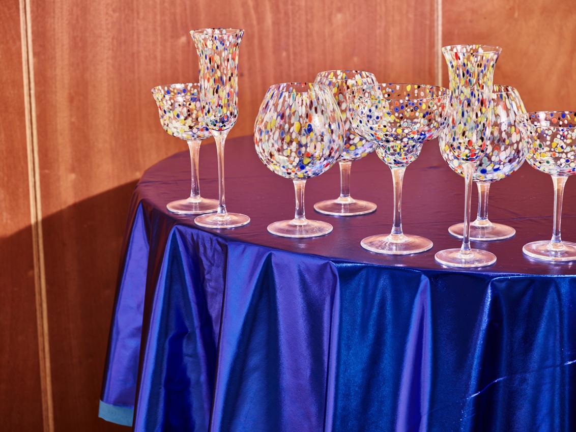 Azul Spot Champagne Flutes Set Of Two
