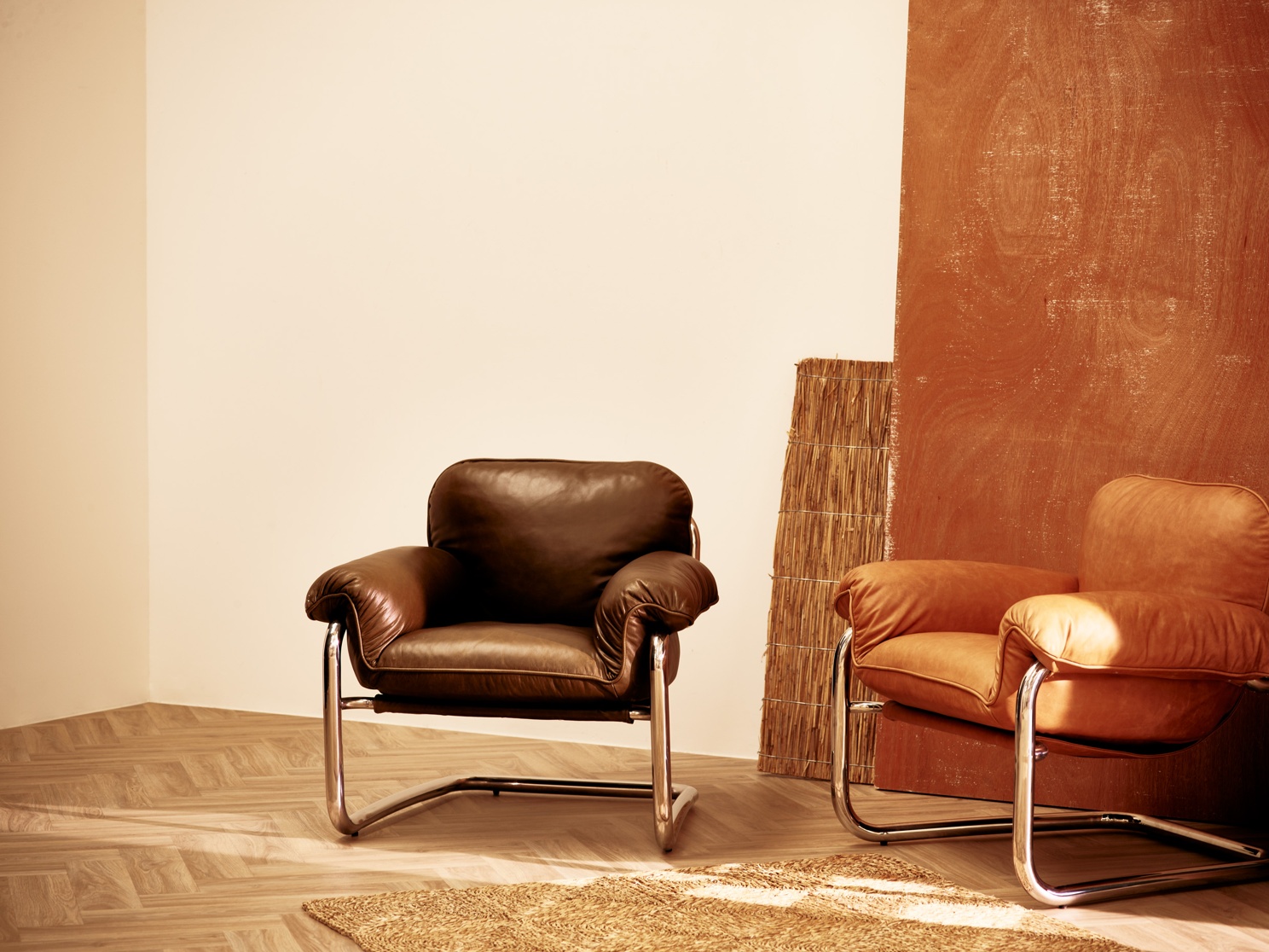 Chrome Tan Leather Armchair
