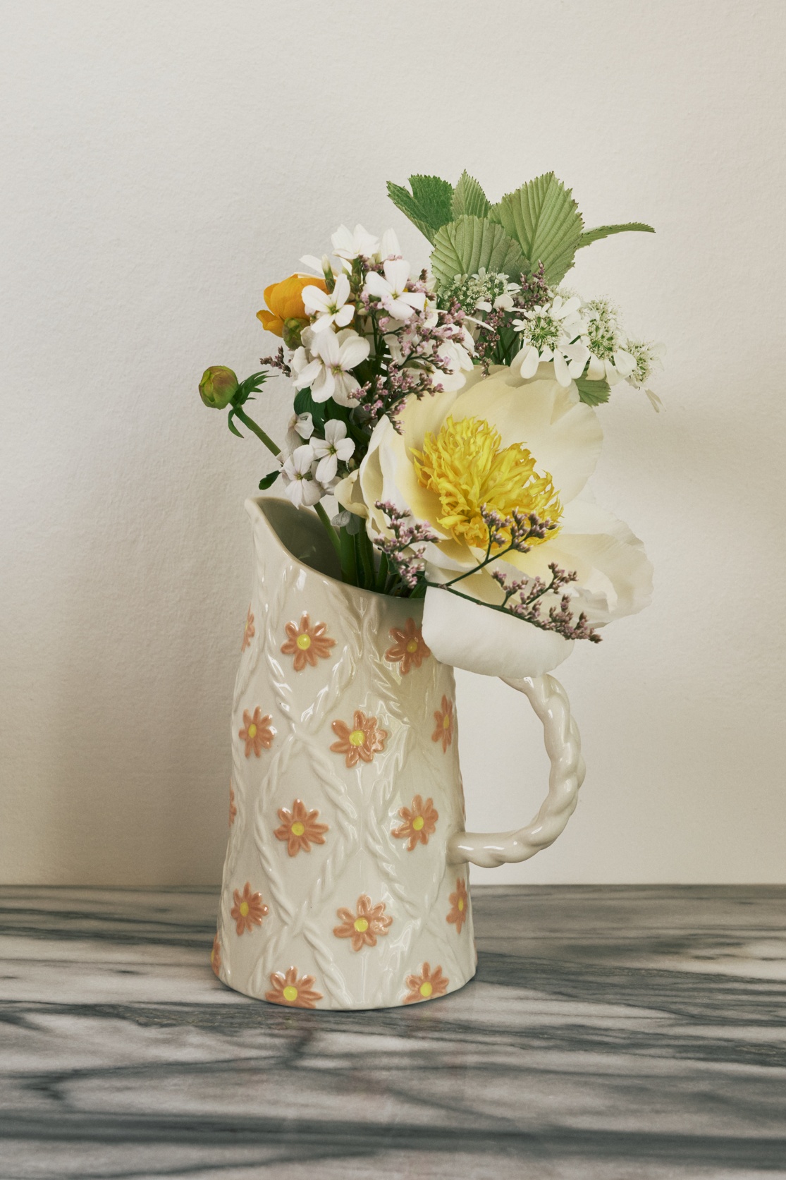 Shrimps X Oliver Bonas Knitted Floral Jug