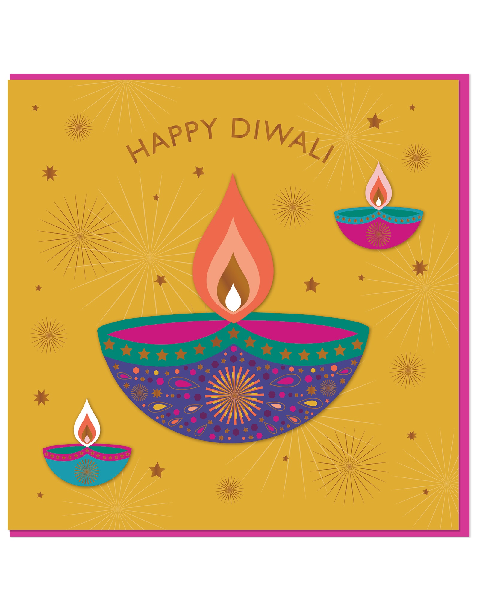 Diya Diwali Card
