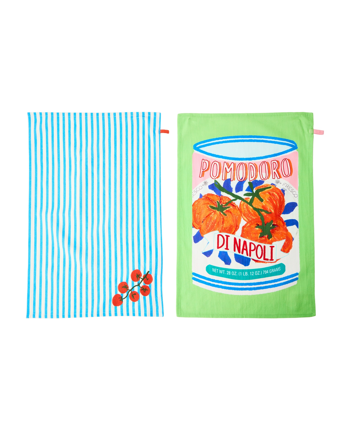 Tomato Vine & Tomato Sauce Tea Towel Set of Two