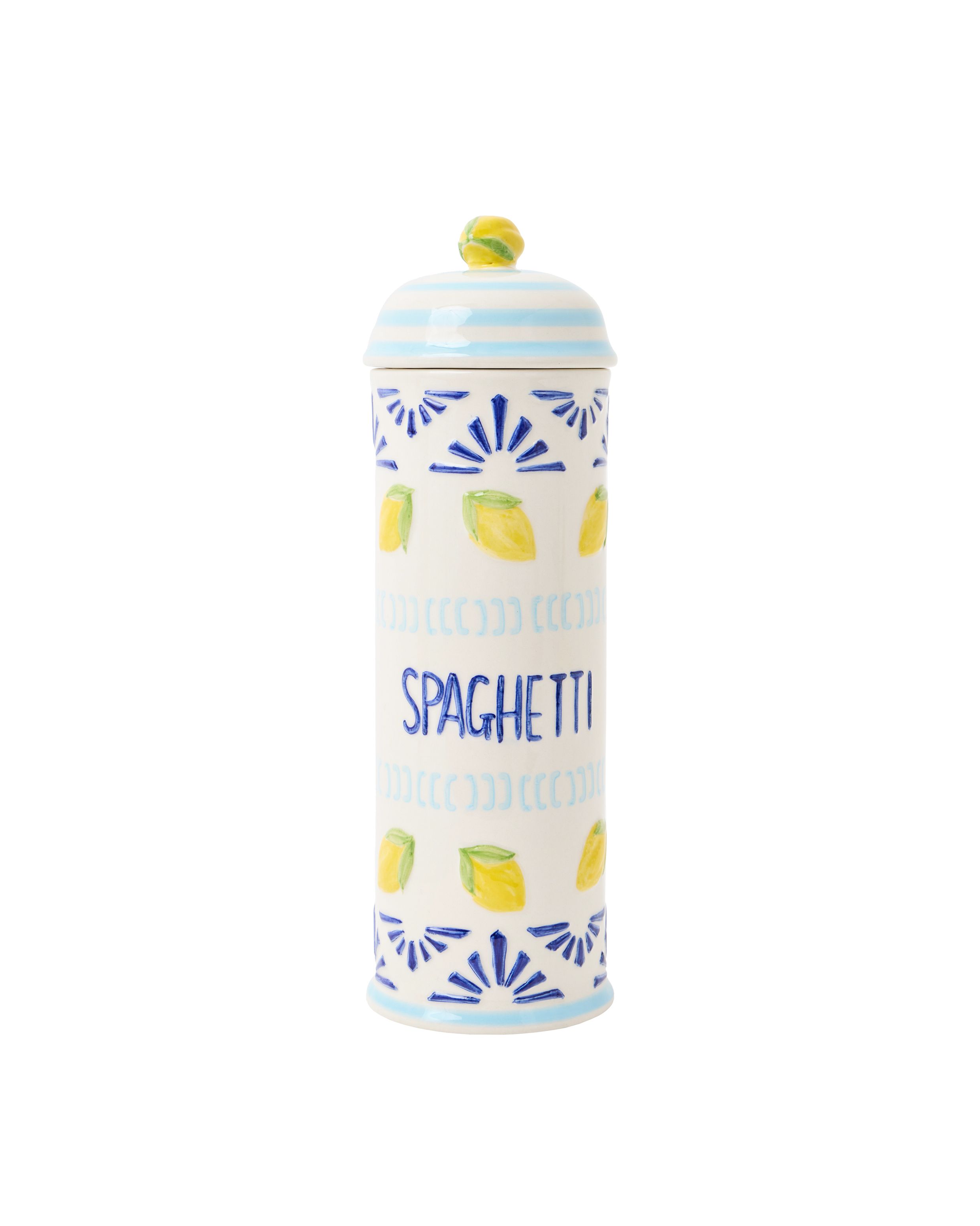 Lemon Ceramic Spaghetti Jar