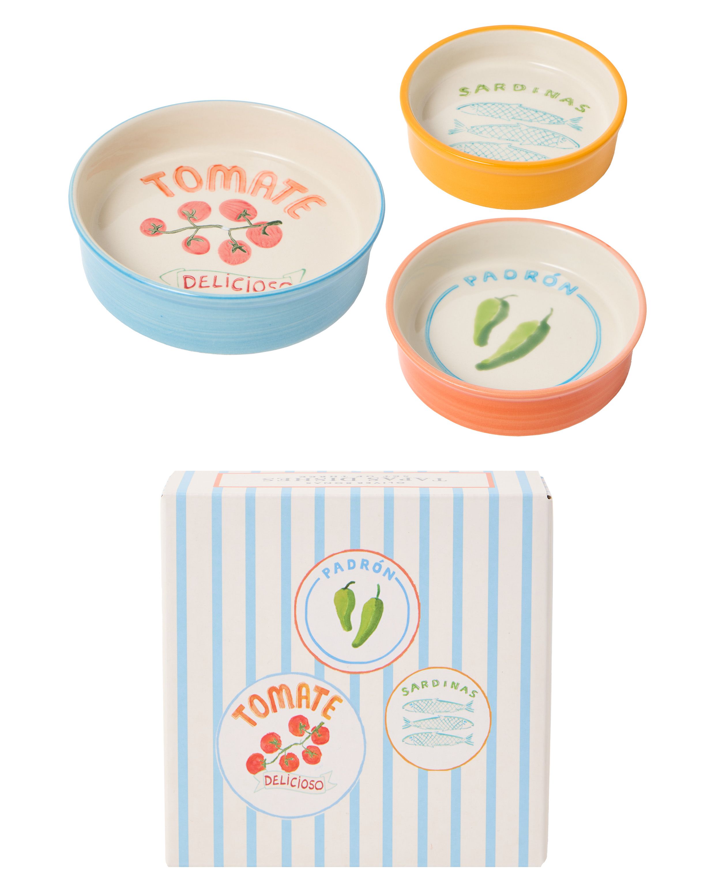 Ceramic Tapas Bowls Set of Three