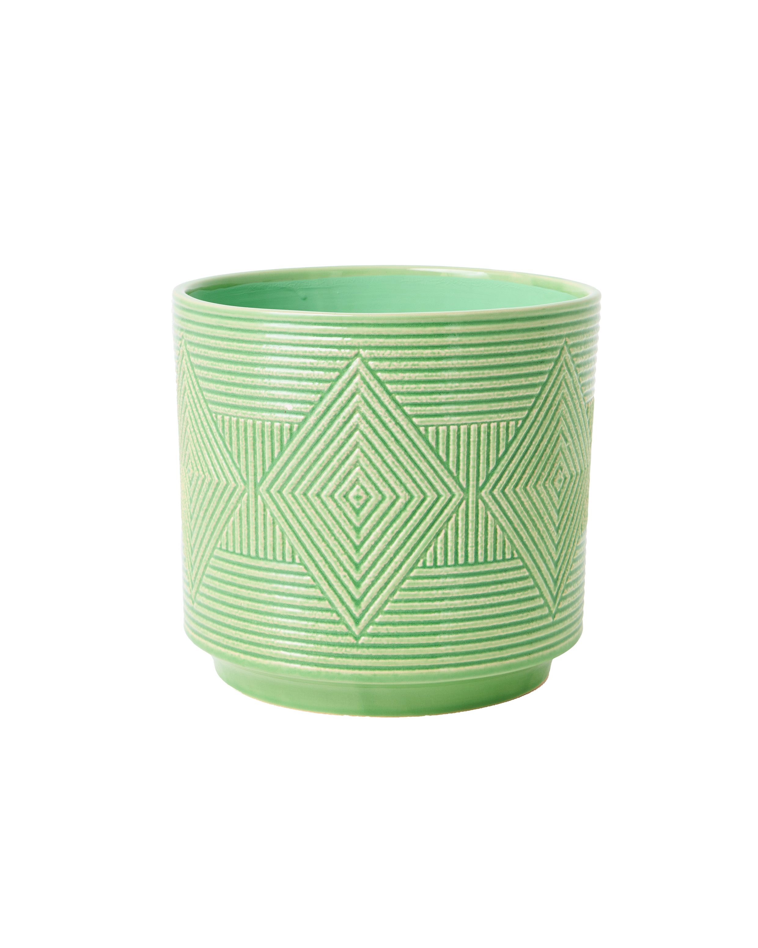 Punta Green Ceramic Plant Pot Extra Large