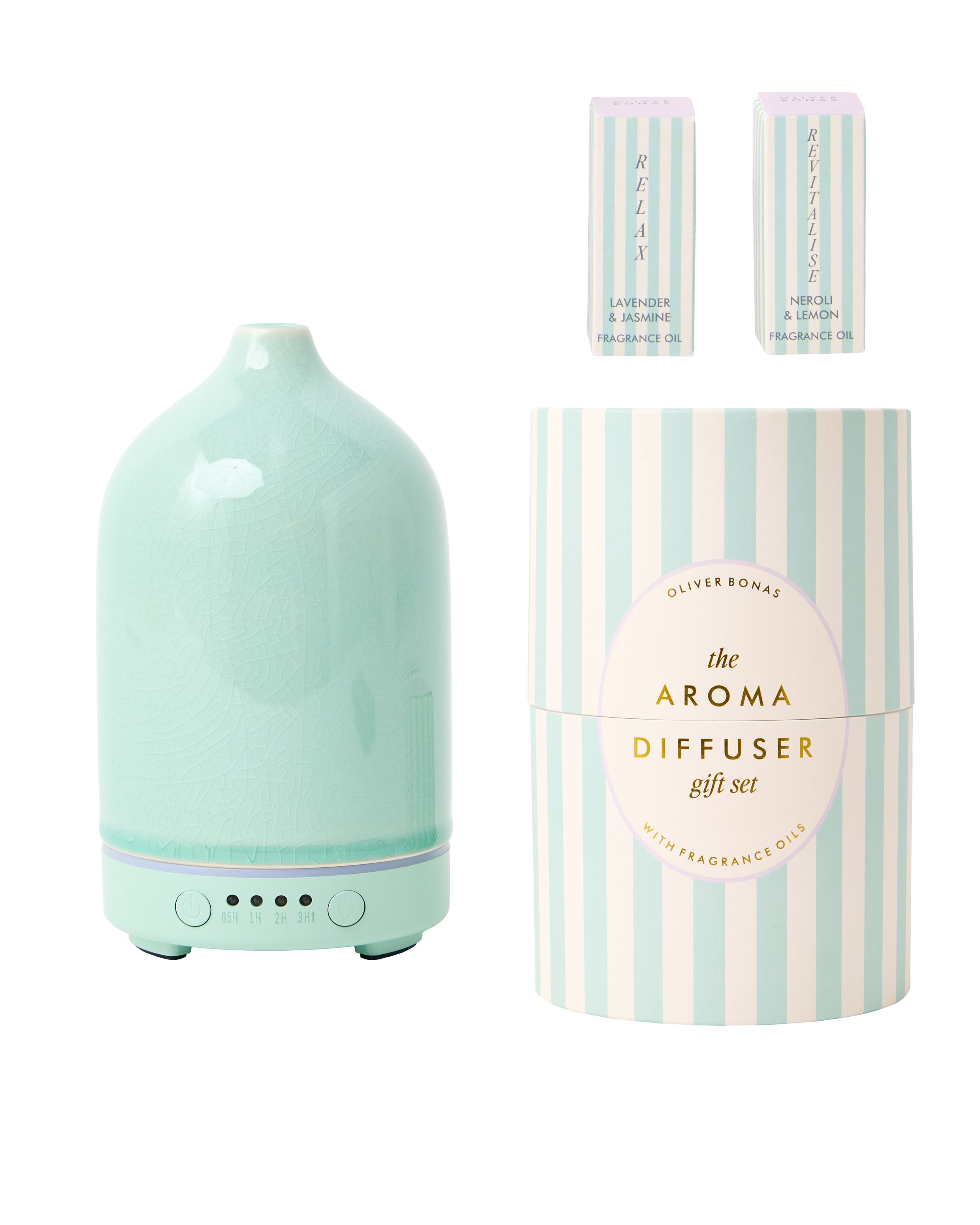 Stripe Electric Aroma Diffuse & Fragrance Oil Gift Set