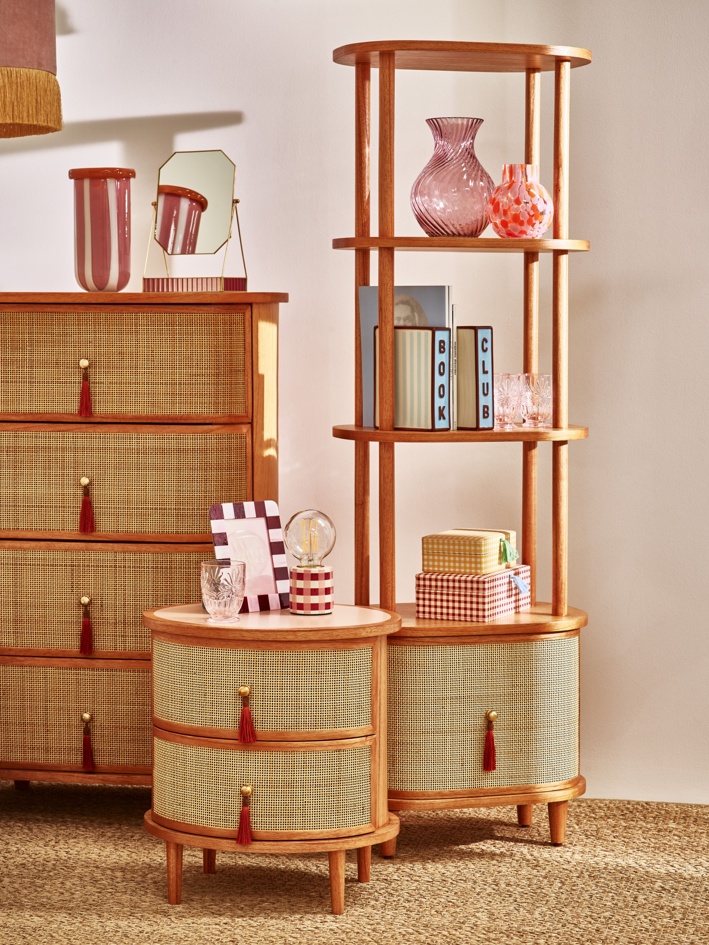 Kinship Rattan Tall Shelving Unit