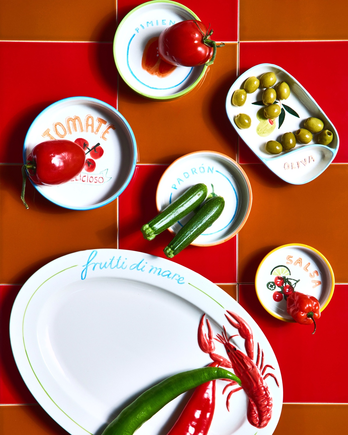 Frutti de Mare Ceramic Serving Platter