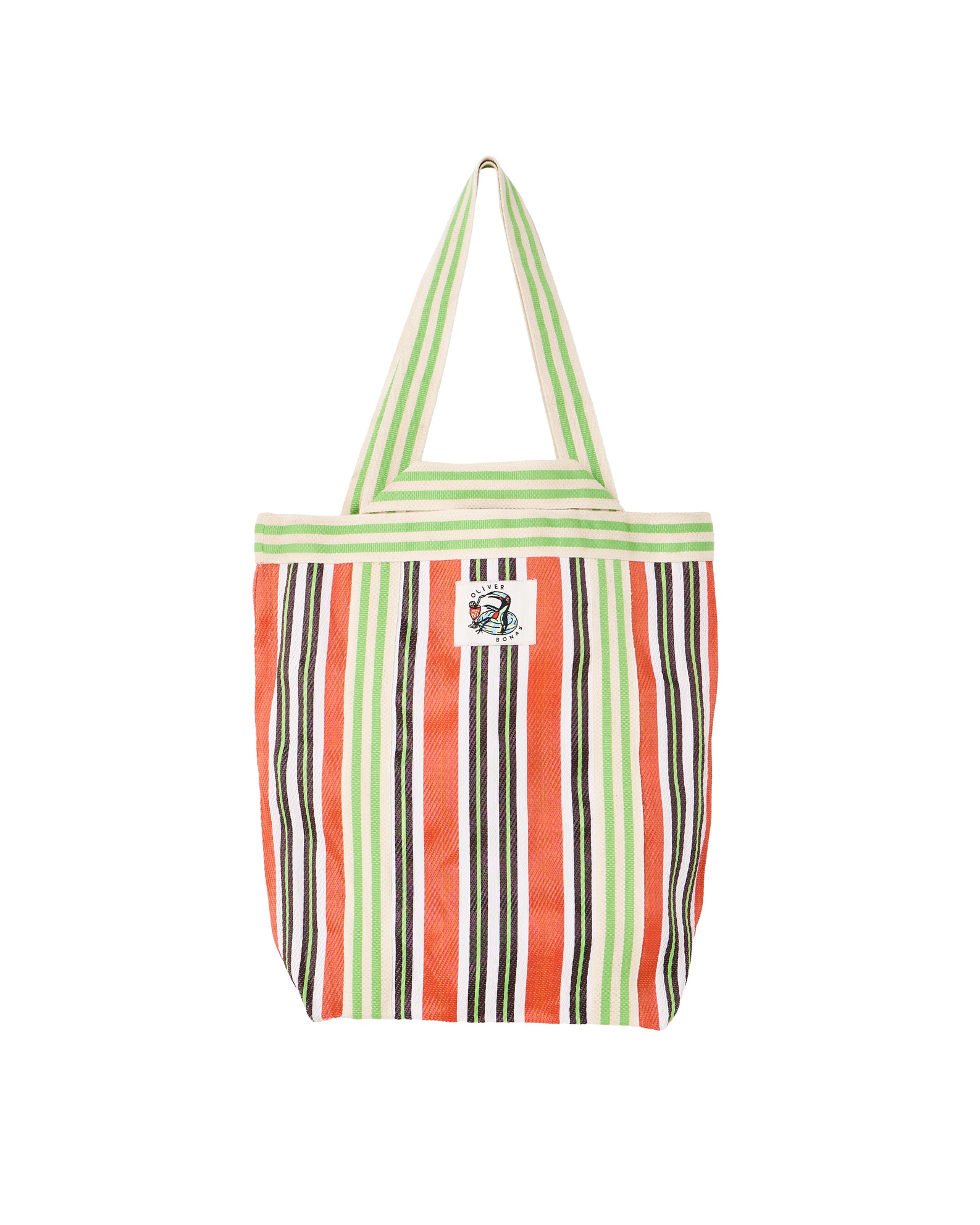 Sia Orange Large Mesh Shopper Bag
