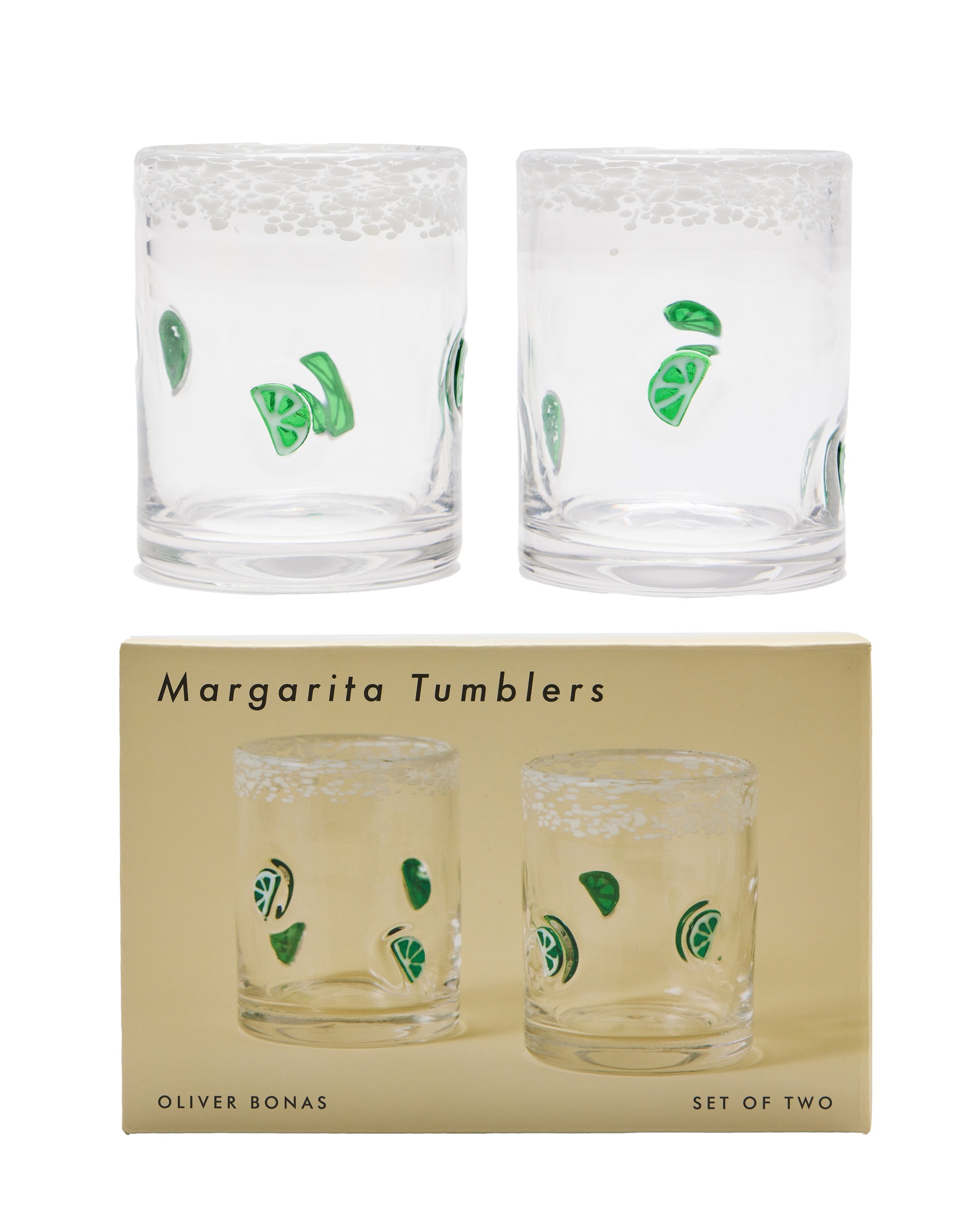 Margharita Glass Tumblers Set of Two
