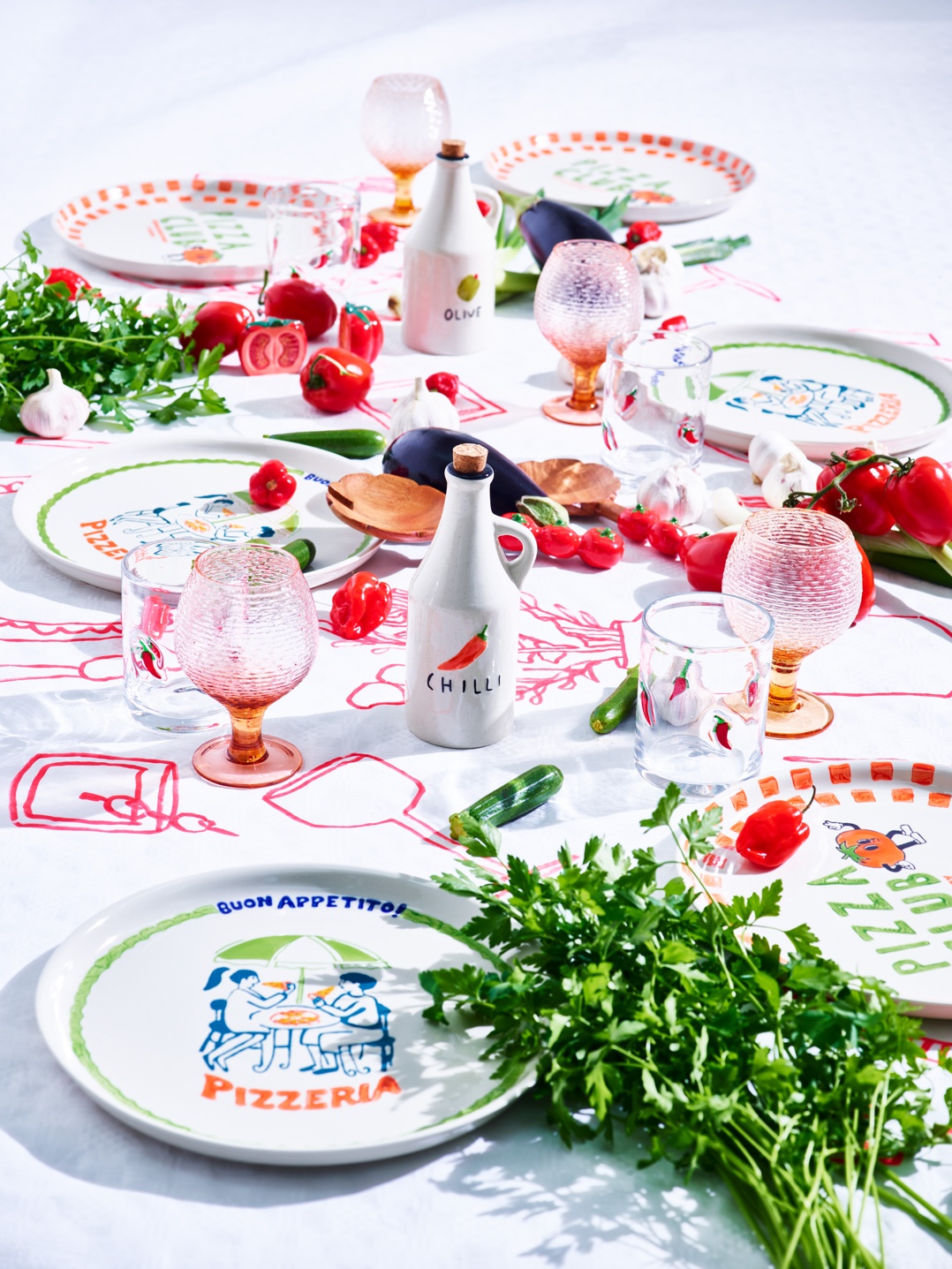 Pizzeria Ceramic Serving Plate