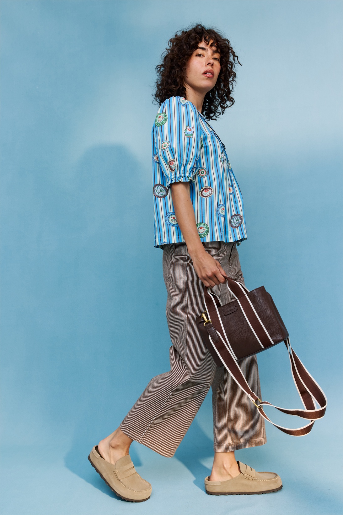 Emma Brown Mini Tote Crossbody Bag