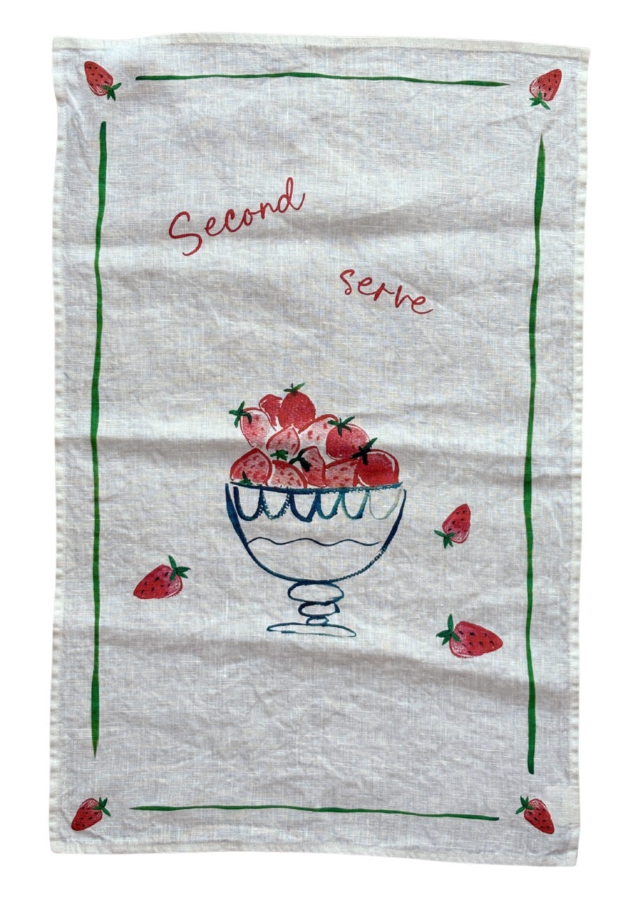 Second Serve - Tennis Linen Teatowel