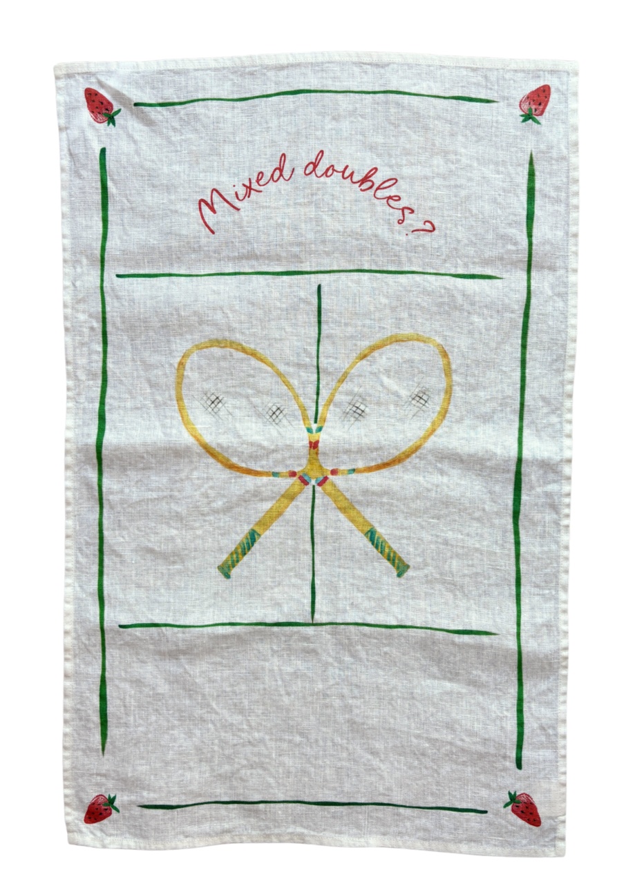 Mixed Doubles - Tennis Linen Teatowel