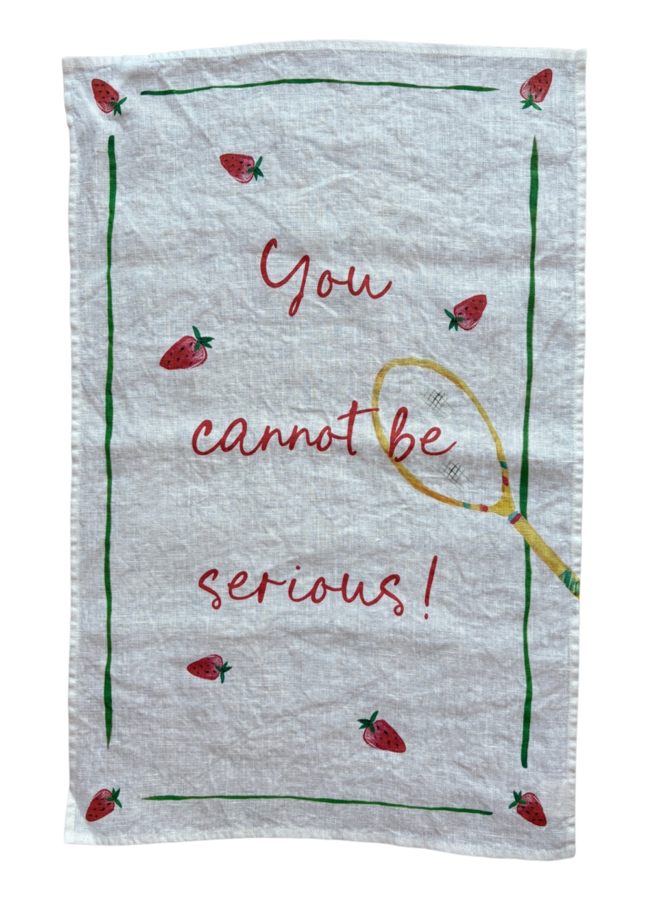 You Cannot be Serious! - Tennis Linen Teatowel