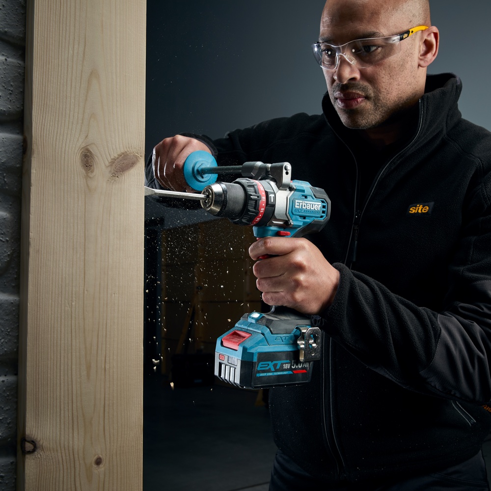 Erbauer Elite 18V EXT Keep Cool Cordless Combi drill (Bare Tool) - ERI1107COM