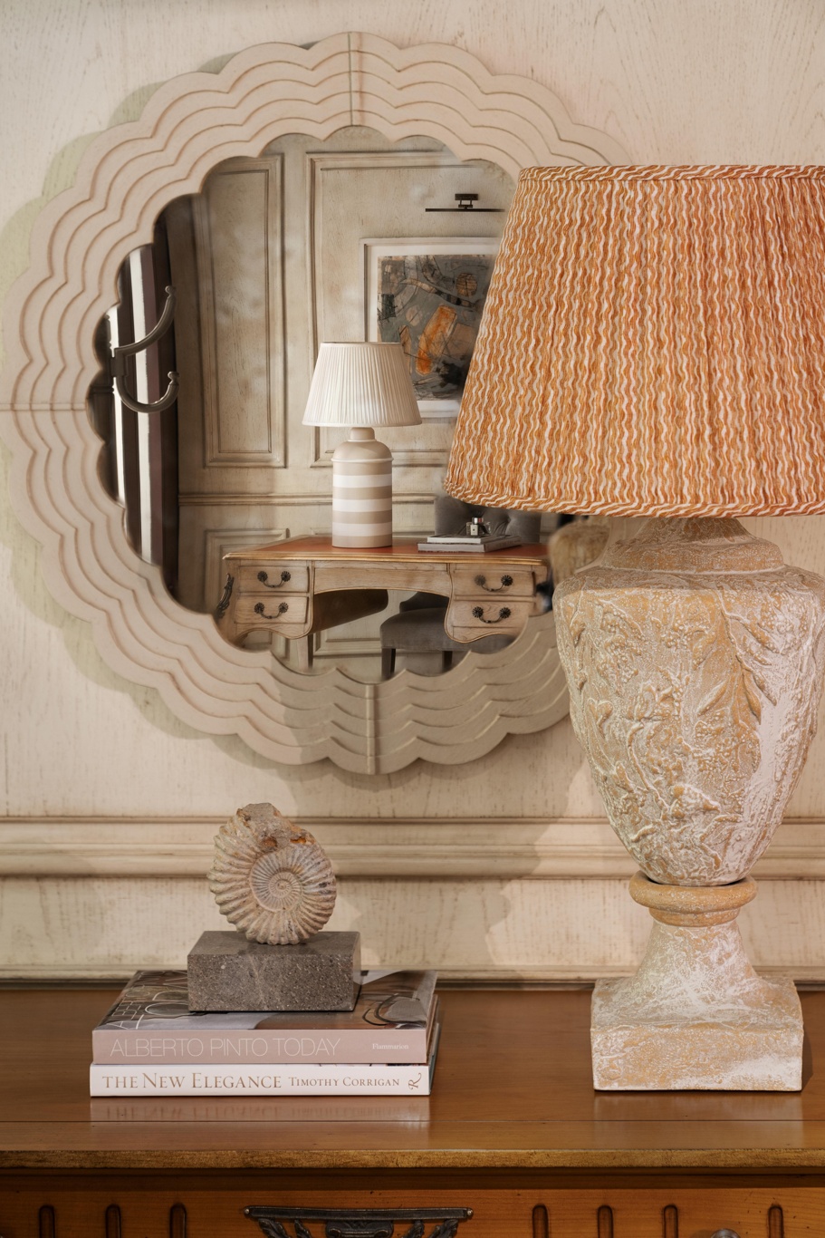 Jane Churchill's Mel Mirror & Pimlico Lamp