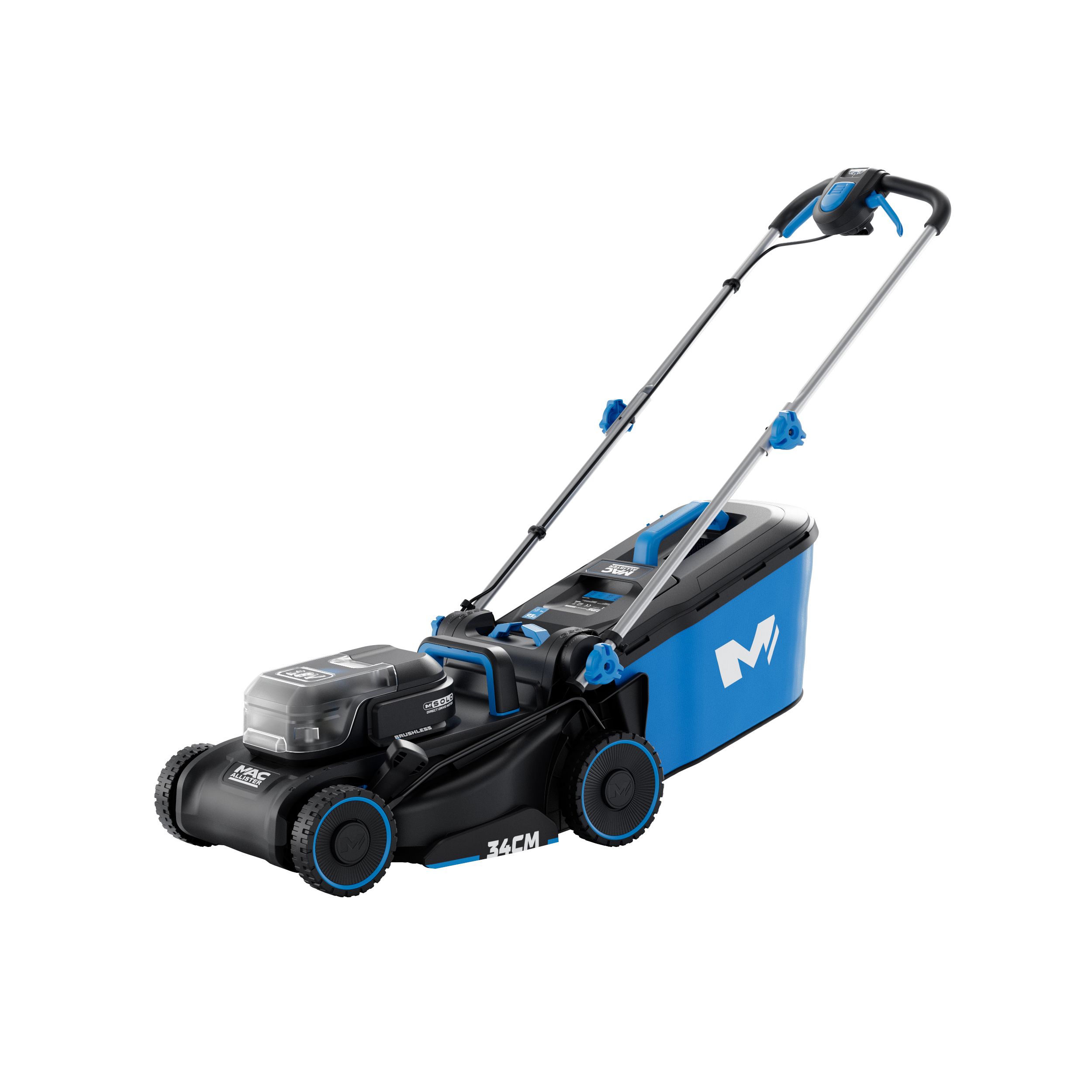 Mac Allister 18V Cordless 34cm Push Lawnmower
